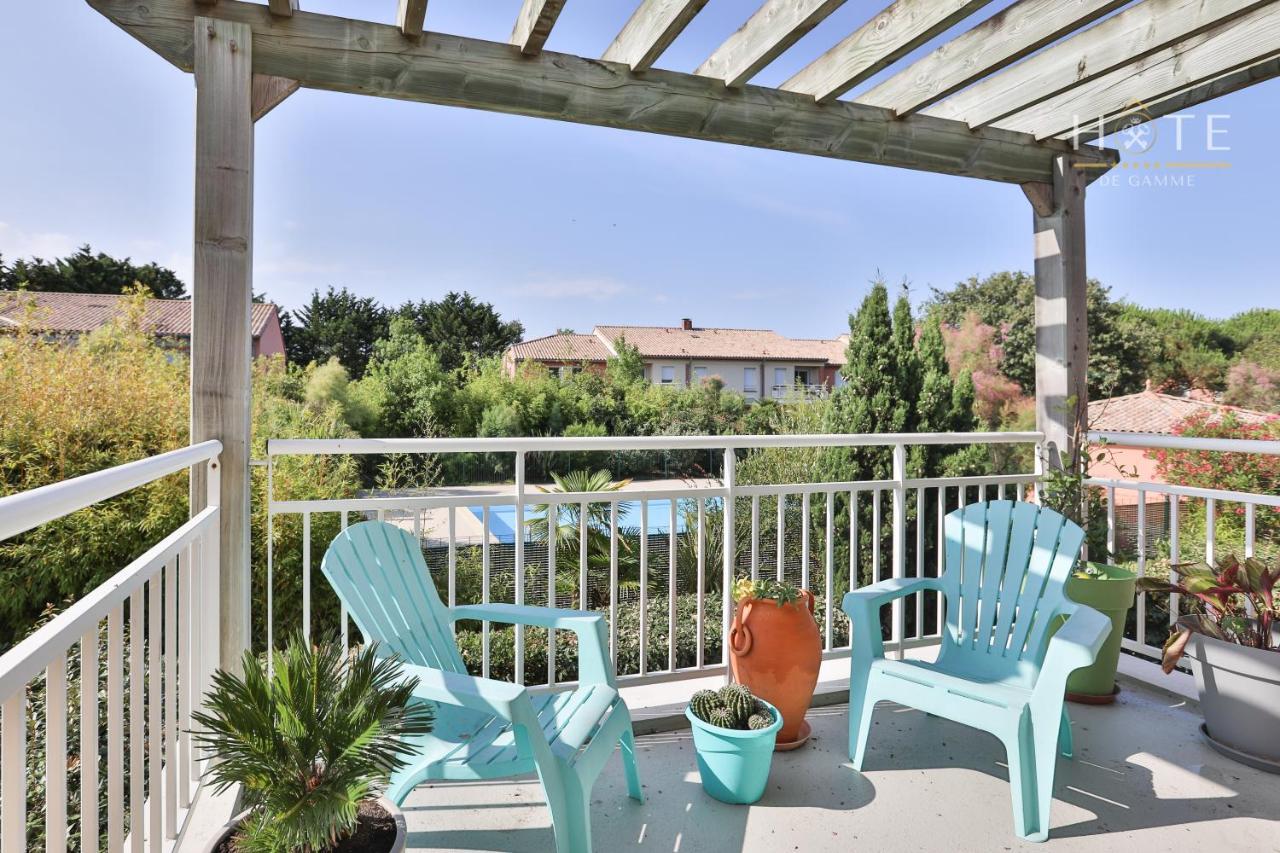 Residence Les Dunes- Appartement Avec Piscine 莱萨布勒-多洛讷 外观 照片