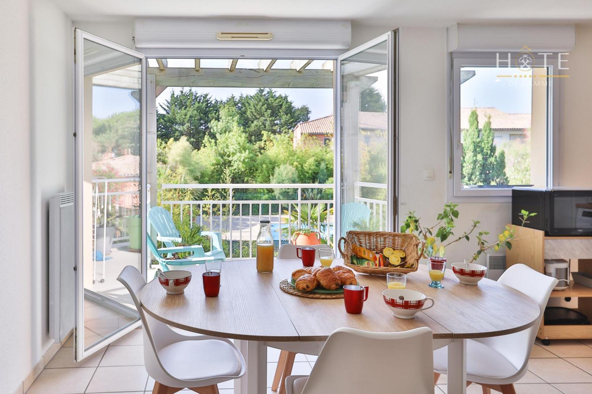 Residence Les Dunes- Appartement Avec Piscine 莱萨布勒-多洛讷 外观 照片
